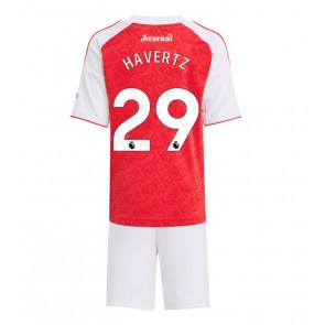Arsenal Kai Havertz #29 Primera Equipación Niños 2025-26 Manga Corta (+ Pantalones cortos)